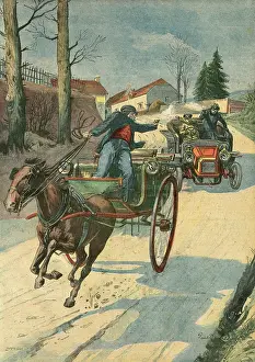Motorist: CAR CHASSES CARRIAGE
