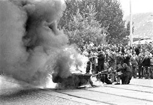 Liberalization: Car - damage - protest - Brno