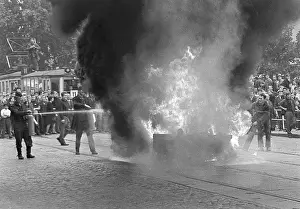 Liberalization: Car - damage - protest - Brno