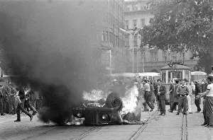 Liberalization: Car - damage - protest - Brno