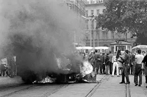 Liberalization: Car - damage - protest - Brno