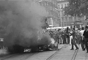 Liberalization: Car - damage - protest - Brno