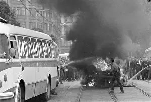 Liberalization: Car - damage - protest - Brno
