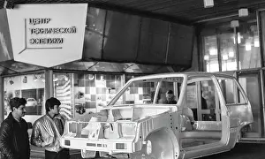 Mockup: Car exhibition at Pushkinskaya