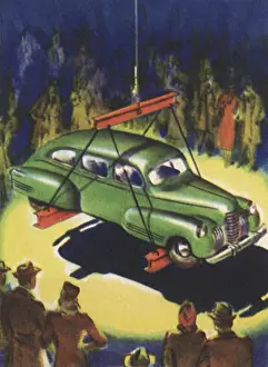 Girders: Car Hangs in Mid-Air