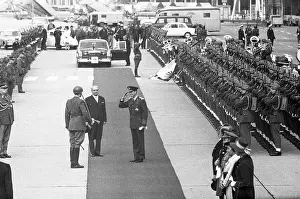 Schwechat: The car of king Baudouin and Queen Fabiola of