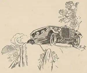 Vertiginous: Car turning a hairpin bend