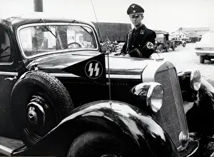 Memorabilia: Car and uniform, WW2 memorabilia
