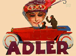 Car and Woman's Face