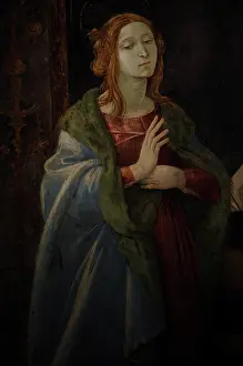 Minerva: The Carafa Chapel. The Annunciation. Detail of the Virgin Ma