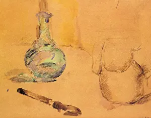 Cezanne: Carafe and Knife, by Paul Cezanne