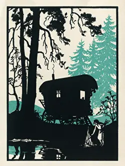Caravans: Caravan with camp fire