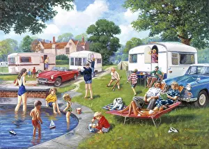 Caravan Holidays, MGB, Morris Oxford