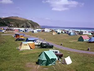 Pentewan: Caravan park, Mevagissey, Cornwall