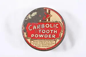 Carton: Carbolic Tooth Powder tin