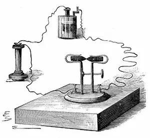 Carbon: Carbon microphone, invented in 1878 by David Edward
