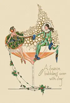 Leaver: Card - Champagne