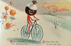 Puddings: Card - Cycling Pudding