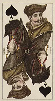 Wagering: Card of Man on Horse