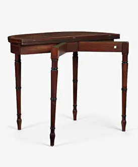 Satinwood: Card table