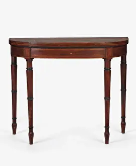 Satinwood: Card table