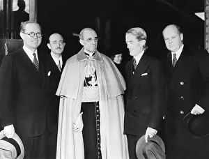Pacelli: Cardinal Eugenio Pacelli after a lunch with President