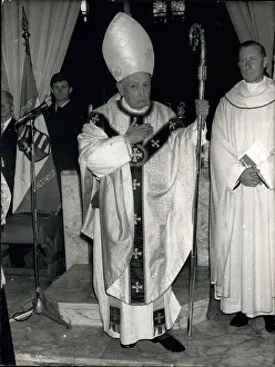 Jozsef: Cardinal Mindszenty celebrates solemn mass, Brussels