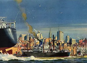 Cityscapes: Cargo Ship arrives at Philadelphia