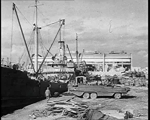 Docked: A Cargo Ship Docked in Naples Harbour
