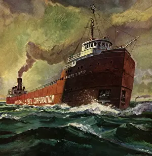 Smokestack: Cargo Ship and Smokestack