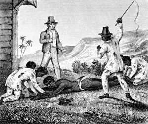 Lashing: Caribbean Slave Trade, Flogging, 1825