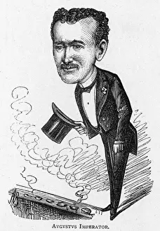 Drury: Caricature of the actor Augustus Harris