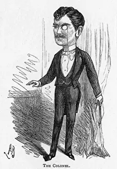 Monocle: Caricature of the actor Charles Coghlan