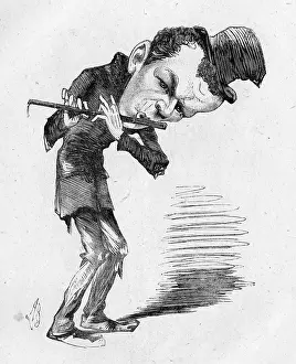 Shabby: Caricature of the actor Edward Terry