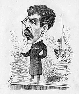 Monocle: Caricature of the actor-manager Sir Squire Bancroft