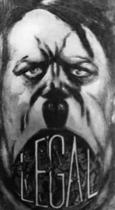 Allowed: Caricature of Adolf Hitler, 1932