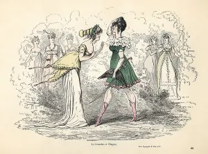 Bicorne: Caricature of costumes of the Consulate and First