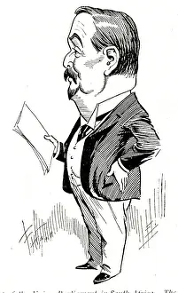 Botha: Caricature, General Louis Botha, Prime Minister, South Afric