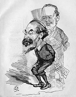 Pounds: Caricature of Henry Labouchere, Liberal MP