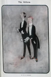 Bateman: Caricature illustration, The Killers by H M Bateman