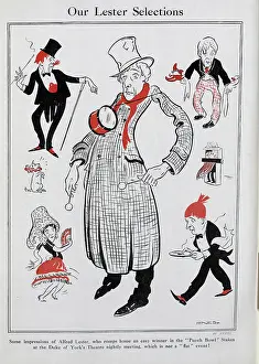 Hynes: Caricature illustrations of Alfred Lester, actor, comedian