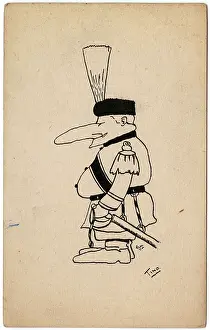 Hellenes: Caricature of King Constantine I of the Hellenes by George R
