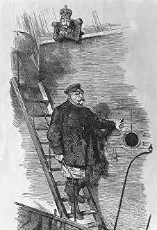 Dismissal: Caricature The pilot leaves the ship