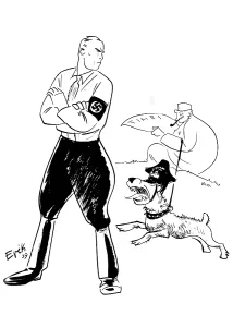 Alliance: Caricature about Poland before the beginning of the war
