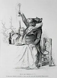 Edited: Caricature of The private and public life of animals, by J.J