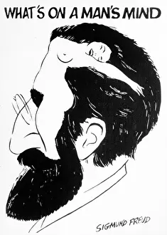 Psychoanalyst: Caricature of Sigmund Freud
