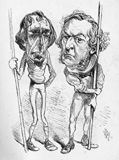 Rivalry: Caricatures of Disraeli and Gladstone
