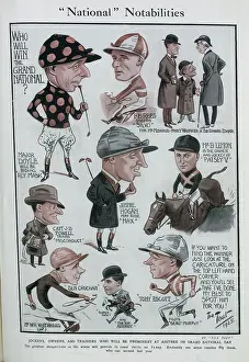 Tout: Caricatures jockeys, owners and trainers, Grand National