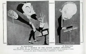 Beecham: Caricatures of Thomas Beecham and Richard Strauss