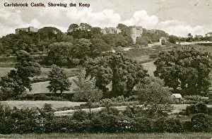 Newport: Carisbrooke Castle, Showing the Keep, Castle Hill, Isle of W